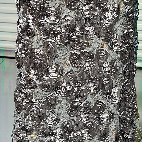 Elegant Jovani style 2184. Color is Dark Grey. Size 2. - Picture 7 of 8